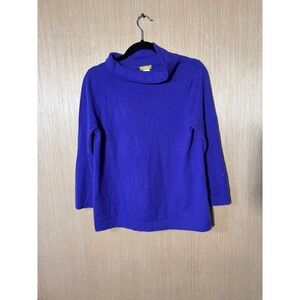 J. Crew Purple Cowl Neck Sweater